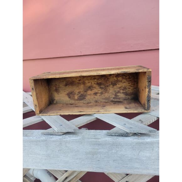 Vintage Land O'Lakes Cheese  Box Wood Crate Container 5 LB Primitive Farmhouse - Picture 5 of 5